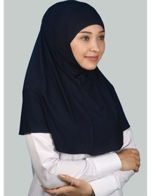 Resim Altobeh İkili Set Pratik Eşarp Hazır Türban Ve Hijab Tesettür Bonesi Lacivert 