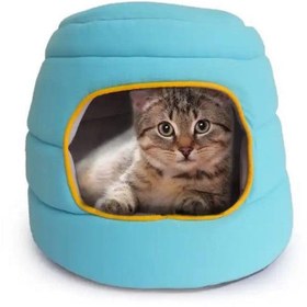 Resim Kitty - Kedi Yatağı Turkuaz 