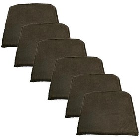 Resim Knsz sırt minderi 6 lı zng&mğr&uslu kahve penye kumaş cırtlı tel bar sandalyesi sırtı için 