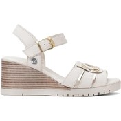 Resim Mammamia D25ys-2775 Kadın Hakiki Deri Dolgu Topuk Sandalet Kemik Kemik 