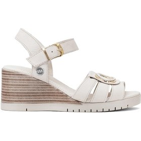 Resim Mammamia D25ys-2775 Kadın Hakiki Deri Dolgu Topuk Sandalet Kemik Kemik 