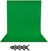Resim Genel Markalar Green Screen Yeşil Fon Perde Chromakey Greenbox (2x4m)+4 Adet Mandal 