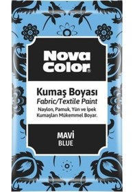 Resim Nova Color Toz Kumaş Boyası 12 gr Mavi 