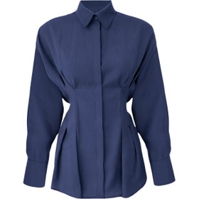 Resim BELİ BAĞLAMA DETAY TENCEL TAKIM LACİVERT - 40 / Lacivert 