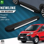 Resim S-Dizayn Peugeot Expert 2 Kısa Şase NewLine Aluminyum Yan Basamak 213 Cm 2007-2016 