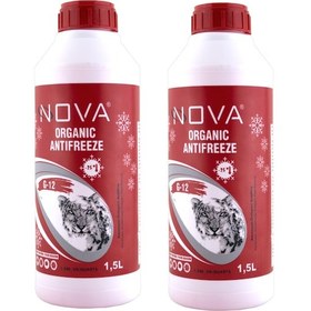 Resim Nova -25 Derece Kırmızı Antifriz 2 X 1.5Lt 3 Litre - 