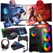 Resim İ7 11700F 16GB 480SSD 4GB GTX1050TI Çift 24" Monitörlü (Gaming SET) Rogame