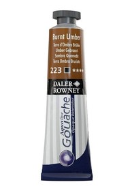 Resim Daler Rowney Aquafine Opak Guaj Boya 15Ml 223 Burnt Umber 
