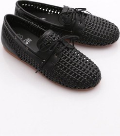 Resim Dgn B00112 Kadin Delikli Oxford Ayakkabi Siyah 