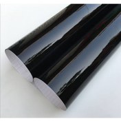 Resim Turcoat Parlak Siyah Yapışkanlı Folyo 122 Cm X 1 Mt 
