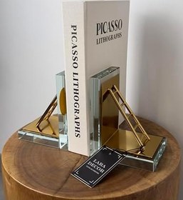 Resim Kristal Merdiven Kitap Tutucu 