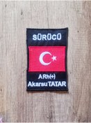 Resim Özden Nakış İsimlik büyük üçlü nakış arma patch 
