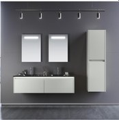 Resim Orka Lisbon 132 Cm Mdf Kaşmir Banyo Dolabı Takımı Ve Boy Dolabı Çok Renkli 