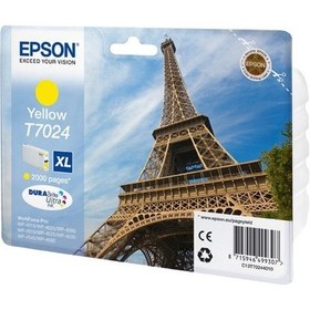 Resim Epson T7024 Yellow Sarı 2.000 Sayfa Mürekkep Kartuş T70244010 