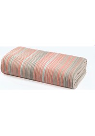 Resim Vicuna Home 4 Mevsim Pamuklu Battaniye - Çift Kişilik Pudra 