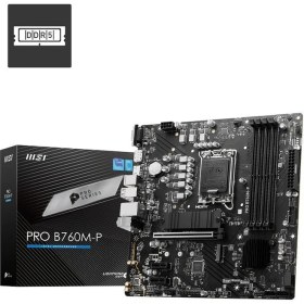 Resim Msı Pro B760M-P Ddr5 6800MHZ(OC) M.2 HDMI Matx 1700P 
