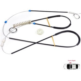 Resim Mini Cooper MK1 R50 R52 R53 2001-2008 İçin Sağ Kapı Cam Kriko Set 