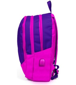 Resim Coral High Sport Mor Dört Bölmeli Usb Şarjlı Kulaklık Çıkışlı Sırt Çantası 