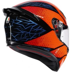 Resim Agv K1 S Speedarmor Black Orange Blue Kapalı Kask Xl 