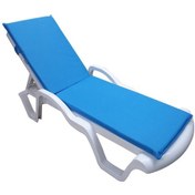 Resim Mirzade Standart Fermuarlı Şezlong Minderi Su Geçirmez Kumaş-turkuaz Mavi 