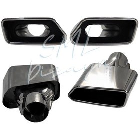 Resim Bmw F10 Gt550 Kare Egzoz Ucu Takımı F10 Egzos F10 Egsoz Başlığı 