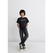 Resim Mavi Urban Skate Baskılı Oversize Erkek Çocuk T-shirt (M6610275-70087) 