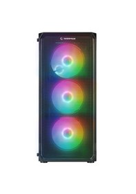Resim Rampage Compact 4x120mm Rgb Fan 750w Power Oyuncu Bilgisayar Kasası 