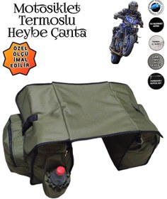 Resim SEVBAGS MOTOSİKLET HEYBE ÇANTASI TERMAL TERMOSLU CEPLİ 