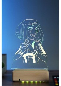 Resim Uraraka Gravity - My Hero Academia 16 Renk Anime Gece Lambası 