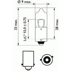 Resim Osram 12V H6 Ampul 6W N11.4283 