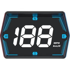 Resim Skyeyyt Güvenlik Uyarısı Uydu Hız Ölçümü Gps Araç Montajlı Hud Kafa Yüksek Ekran (Yurt Dışından) 