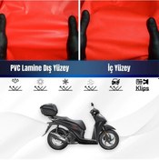 Resim Honda Sh 300 Motosiklet Brandası Su Geçirmez Branda Kırmızı Branda Motor Branda Xl 