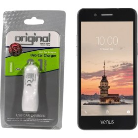 Resim Case Man Vestel Venüs V3 5020 Araç Şarj Cihazı Hızlı Şarj Özellikli Adaptör 