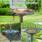Resim Vintage Bronz ve Yeşil Polyresin Kuş Banyosu, Dış Mekan Bahçe için Hava Koşullarına Dayanıklı Su Özellikleri ile Süslemeli Taban, Büyükanne ve Kuş İzleme için Mükemmel, Dış Mekan Kuş Banyosu, Patio Dekorasyonu, Zarif Kuş Banyosu, Dayanıklı Kuş Banyosu 