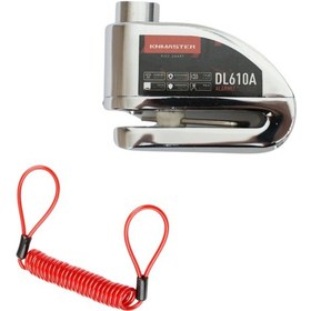 Resim Knmaster Dl610a Alarmlı Disk Kilidi 10 Mm Çelik Pim Hatırlatm 