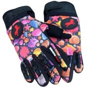 Resim Motosiklet Çocuk Eldiveni Tpr Velcro Kids Motor Eldiven Ocean 