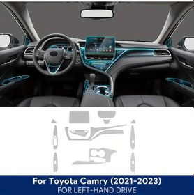 Resim Lumaworld Toyota Camry 2021 2023 İçin Tpu İç Kaplama Film Seti Lcd Ve Mekanik Gösterge 
