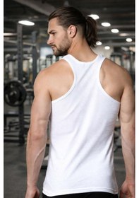 Resim Single Sword Erkek Sporcu Atleti Nefes Alan Hızlı Kuruyan Fitness Koşu Atleti M-beyaz Çok Renkli 