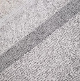 Resim Borla Gri Ayak Havlusu 50 x 70 cm 
