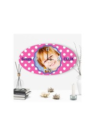 Resim Kişiye Özel Dekoratif Çocuk Duvar Saati - K-97 Çok Renkli 