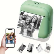Resim Taşınabilir Termal Yazıcı, Anında Baskı, iOS/Android Cihazlarıyla Uyumlu, Kablosuz, Şarj Edilebilir Lityum Pil, USB Güçlü, Fotoğraflar, Etiketler, Notlar vb. İçin Uygun 