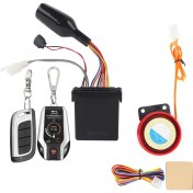 Resim Creatorally 105-125DB Motosiklet 2 Yollu Uzaktan Alarm Ikaz Kornası Su Geçirmez Güvenlik Sistemi ile Motor Çalıştırma (Yurt Dışından) 