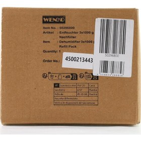 Resim Wenko Yedek Paket Nem Alma Cihazı Oda Nem Alma Cihazı Granül Blok 3 X 1 Kg 