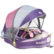 Resim Mambobaby Yüzme Simidi - Unicorn, Emniyetli, Gölgelikli ve Ayak Destekli 