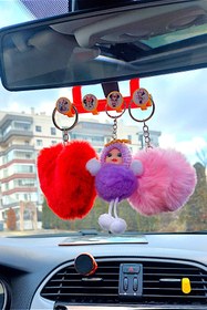 Resim HR PLAST Oto araç içi Süs Ve Koku Organizer Aksesuar Dikiz Aynası Askı Aparatı mini 