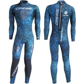 Resim Cressi Tokugawa Man 3 Mm Mavi Kamuflaj Dalış Elbisesi Xlarge Çok Renkli 