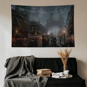 Resim Steampunk Paris Duvar Örtüsü - 60 cm x 90 cm 