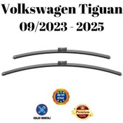 Resim Volkswagen Tiguan 2023 2024 2025 Uyumlu Araca Özel Ön Cam Muz Tipi Silecek Süpürgesi Takımı 65/53cm 2li Set Silbak 