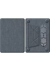 Resim Newface Apple Uyumlu MacBook Pro 13 2020 MacBook Kumaş Kapak - Gri 