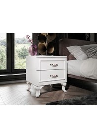 Resim Kartopu 2 Çekmeceli Country Komodin - Tamamı 1. Kalite Mdflam 